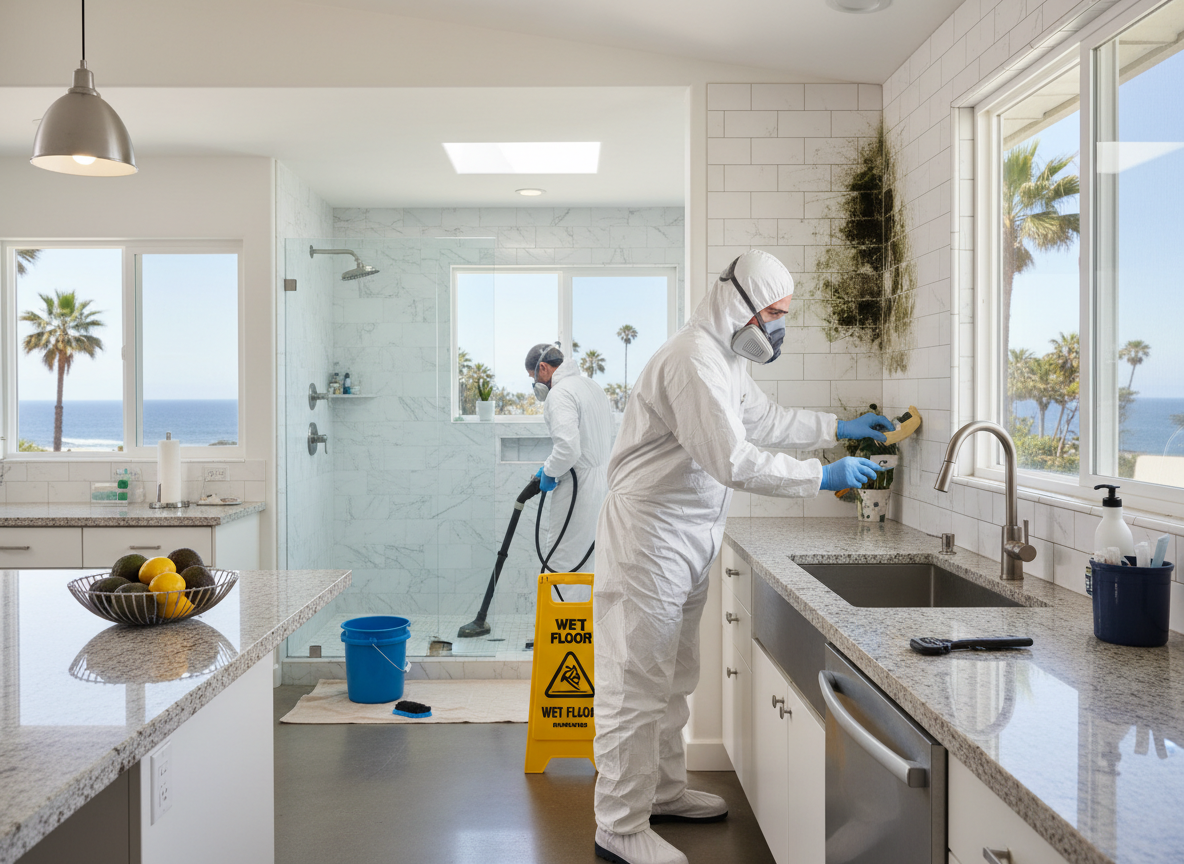 Removing Mold from Del Mar Kitchens and Bathrooms