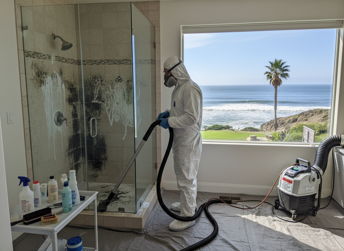 bathroom mold removal service in Del Mar