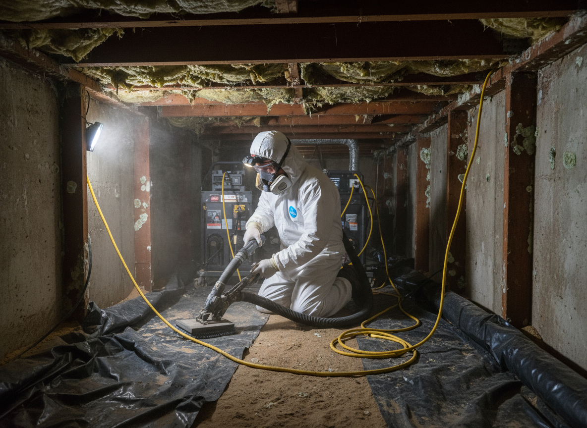 crawl space mold removal in Del Mar