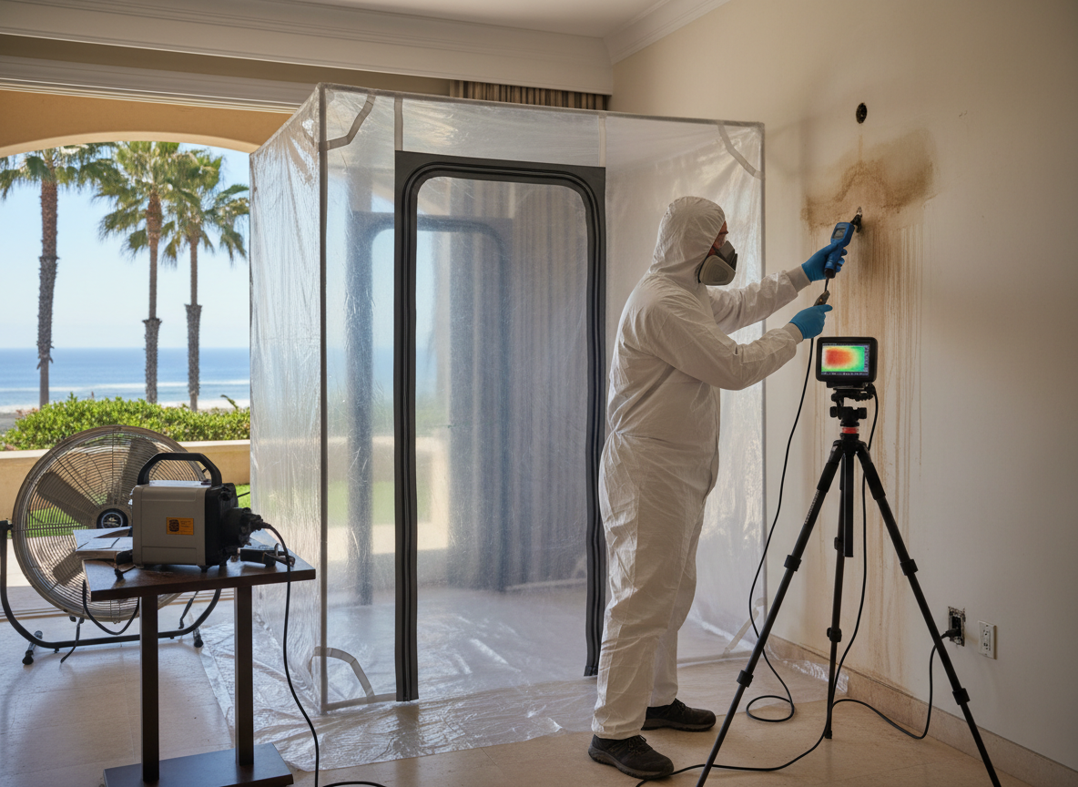 Home mold inspection in Del Mar
