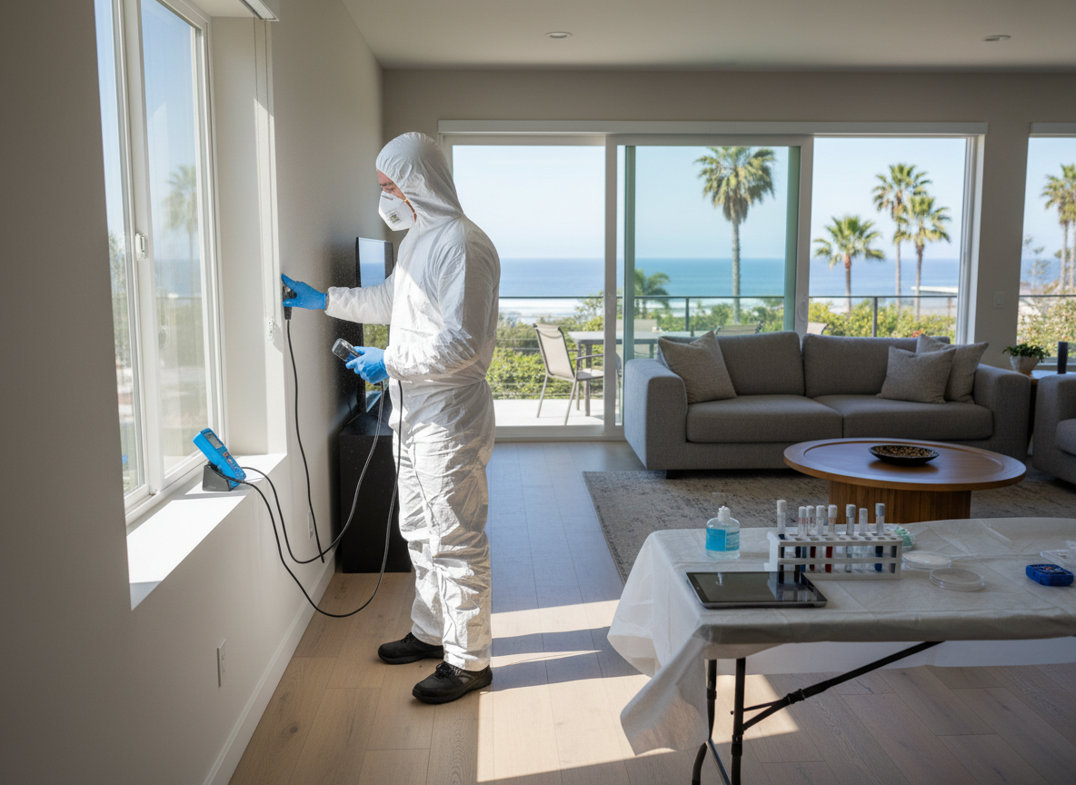 Residential mold testing in Del Mar
